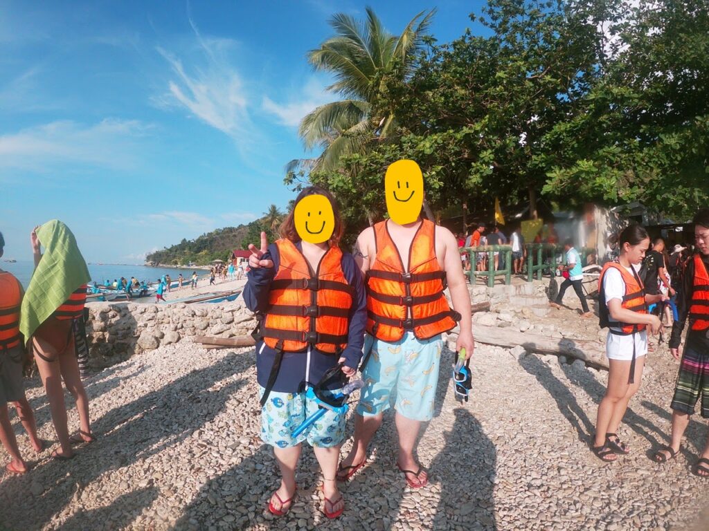 オスロブのビーチで撮った写真
