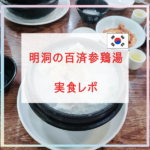 明洞の百済参鶏実食レポ